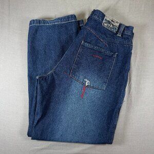 Fubu The Collection Circa XCII Denim Jeans Men Size 38 Baggy Loose y2k Grunge